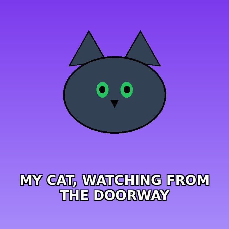 My cat watching me from the doorway like... 😒🐱